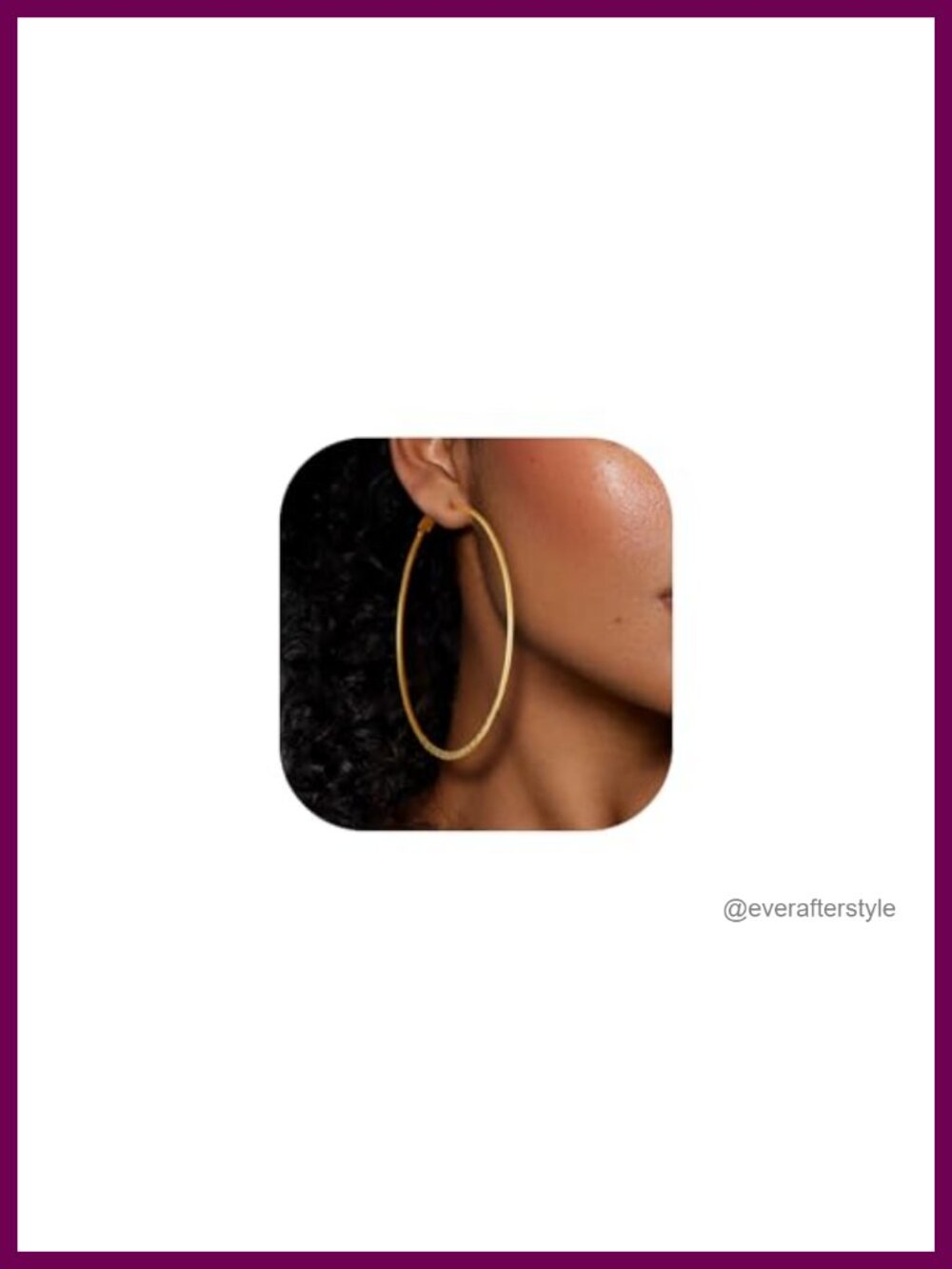 316L Stainless Steel Hammered Hoop Earrings
